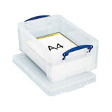 Really Useful 9L Plastic Storage Box Pack of 4