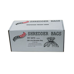 Safewrap Shredder Bag 250 Litre Clear (Pack of 50) RY0474