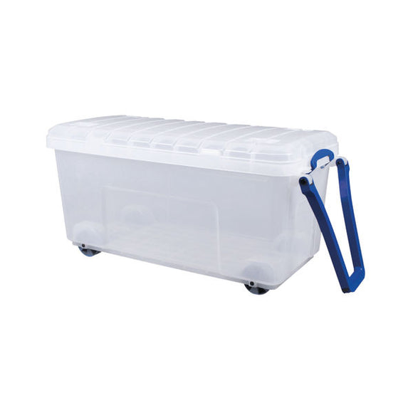 Really Useful 160L Plastic Storage Box Clear 160LG-WHTR-CCB