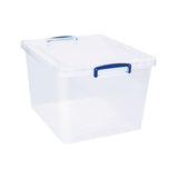 Really Useful 33.5L Plastic Storage Box (Pack of 3) 33.5-CCB-Pack of 3