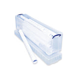 Really Useful 77L Plastic Storage Box and Lid Clip Lock Handles Clear 1200x270x360mm Stackable 77CCB