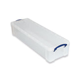 Really Useful 22L Plastic Storage Box With Lid Clear 22CCB