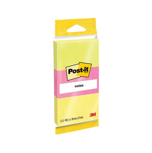 Post-it Neon Colour Notes 38x51mm 100 Sheet Pads Assorted (36 Pack) 6812