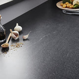 28mm Dark Stone Effect Laminate Kitchen Worktop 2.4m Durable Post Formed Counter
