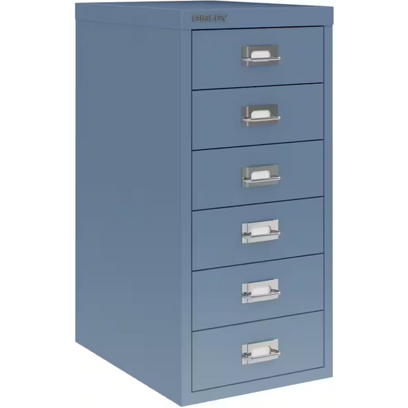Bisley Multi Drawer Cabinet 6 Drawers Bisley Blue