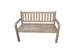 GoodHome Riveo Wooden 2 Seater Garden Bench Acacia Patio Outdoor Natural Seat UK