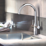 Grohe Ambi Chrome Kitchen Tap Dual Lever Monobloc Mixer High Low Pressure Clean