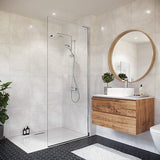 Mira Atom ERD Thermostatic Mixer Shower Twin Head Chrome Riser Rail Kit Bathroom