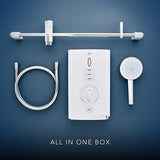 Mira Sport Max Airboost White Electric Shower, 9kW 4-Spray Pattern