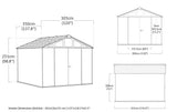 Keter Stronghold 10x11.5 Shed - Grey