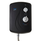 Triton Enrich SFXENR10BLK Single Spray Pattern Black Hot Electric Shower, 10.5kW