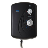 Triton Enrich SFXENR10BLK Single Spray Pattern Black Hot Electric Shower, 9.5kW