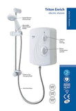 Triton Enrich White Electric Shower 10.5kW