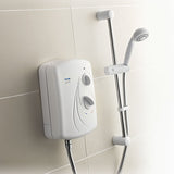 Triton Enrich 8.5kW Electric Shower White Manual Control 3 Settings 1m Hose