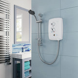 Triton T80 Easi-Fit+ White Manual Electric Home Shower 10.5kW SFX8001EFPW