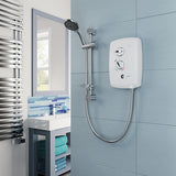 Triton T80 Easi-Fit+ White Manual Electric Home Shower 9.5kW SFX8009EFPW