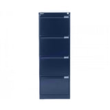 Bisley 4 Drawer Foolscap Filing Cabinet BS4G - Oxford Blue