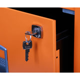 Bisley 2 Drawer Metal Filing Cabinet - Orange