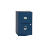 Bisley 2 Drawer Metal Filing Cabinet - Oxford Blue