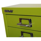 Bisley 5 Drawer Filing Cabinet - Green