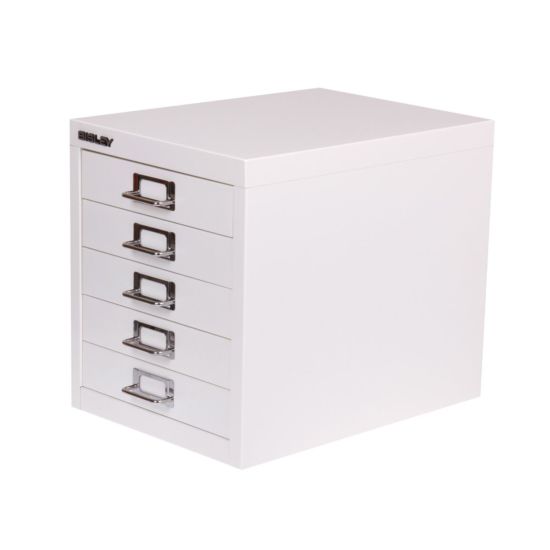 Bisley 5 Drawer Filing Cabinet - Chalk – PrinceGB