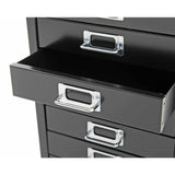 Bisley 10 Drawer Metal Filing Cabinet - Black