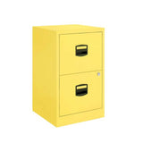 Bisley 2 Drawer Metal Filing Cabinet - Yellow