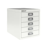 Bisley 5 Drawer Filing Cabinet - Traffic White