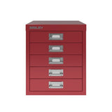 Bisley 5 Drawer Filing Cabinet - Cardinal Red