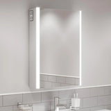 LED Bathroom Mirror Cabinet With Bluetooth Speakers & Shaver Socket - 700x500mm