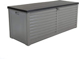 Charles Bentley Large Outdoor Plastic Storage Box 390L - Grey & Black