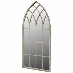 Iron Gothic Rustic Arch Garden Mirror Outdoor Vintage Romance Glass Wall Large