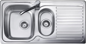 Leisure Linear Bowl Reversible Stainless Steel Kitchen Sink