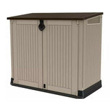 Keter Store It Out Midi Lockable Outdoor Garden Storage Box 880L - Beige/Brown