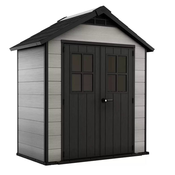 Keter Oakland Shed 7.5 x 4ft - Grey