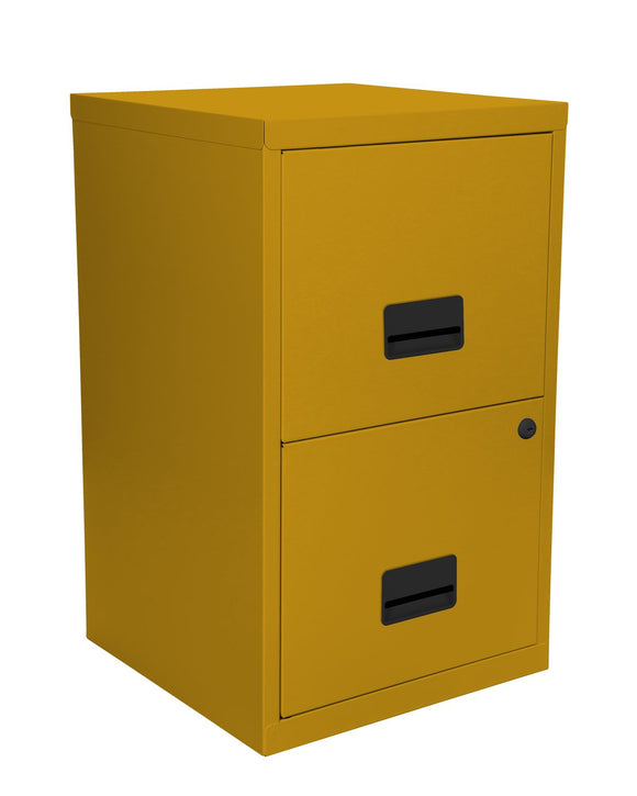 Pierre Henry 2 Drawer Maxi Tall Filing Cabinet - Mustard