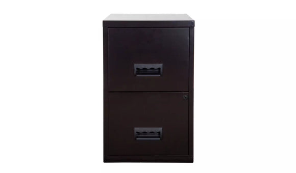 Pierre Henry 2 Drawer Maxi Tall Filing Cabinet - Black