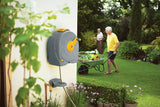 Hozelock 40 Meter Garden Hose Wall Mounted Fast Reel with Fittings and Self Wind