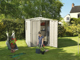 Keter Factor 6 x 6ft Double Door Outdoor Apex Plastic Garden Shed