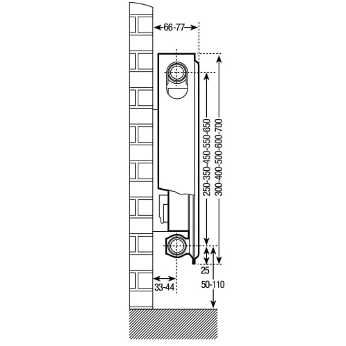 Radiator 600mm 400 X 450 Single Radiator Homeline By Stelrad 600 X