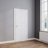 Wickes Thame Ladder White Primed Solid Core Door - 1981 x 762mm