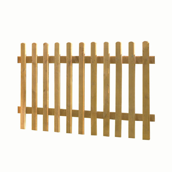 Forest Garden Dip Treated Pale Palisade Picket Fence - 6 x 3ft