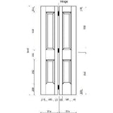 Wickes Cobham Oak 4 Panel Internal Bi-fold Door - 1981mm x 762mm