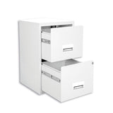 Pierre Henry 2 Drawer Maxi Tall Filing Cabinet - Bright White