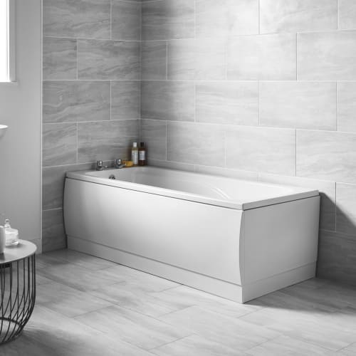 Wickes Standard Acrylic Straight Bath - 1700 x 700mm