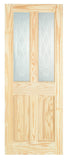 Wickes Skipton Glazed Clear Pine 4 Panel Internal Door - 1981 x 762mm