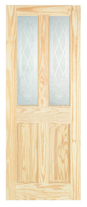 Wickes Skipton Glazed Clear Pine 4 Panel Internal Door - 1981 x 686mm