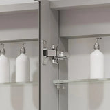 Bathroom LED Mirror Cabinet Soft Close Shave Socket And Demister - 650 x 500mm