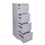 Pierre Henry 4 Drawer Maxi Tall Filing Cabinet - Grey