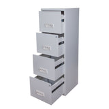 Pierre Henry 4 Drawer Maxi Tall Filing Cabinet - Grey